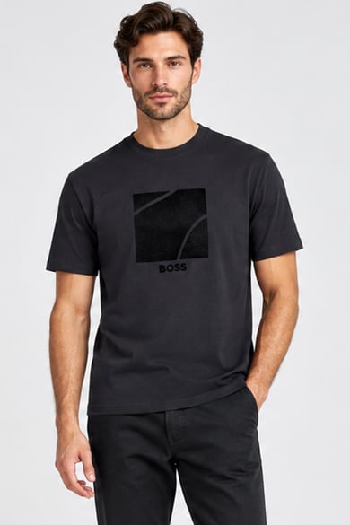 ΜΠΛΟΥΖΑ T-SHIRT BOSS - 001 ΜΑΥΡΟ
